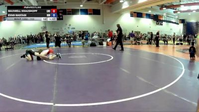 113 lbs Cons. Round 3 - Evan Nastasi, Heavy Hitting Hammers vs Maxwell Krauskopf, Legend Wrestling Club