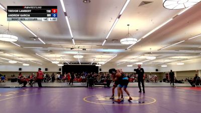 113 lbs 7th Place Match - Trevor Lambert, Temecula Valley High School Wrestling vs Andrew Garcia, Rough House Wrestling