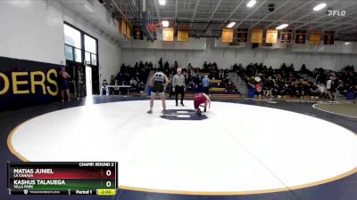 175 lbs Champ. Round 2 - Kashus Talauega, Villa Park vs Matias Juniel, La Canada