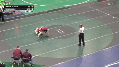96 lbs Round Of 32 - Charlie Steger, Ridgway vs Porter Kerr, Newport