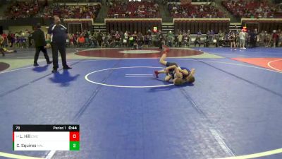 78 lbs Quarterfinal - Logan Hill, Cody Wrestling Club vs Calvin Squires, Malta