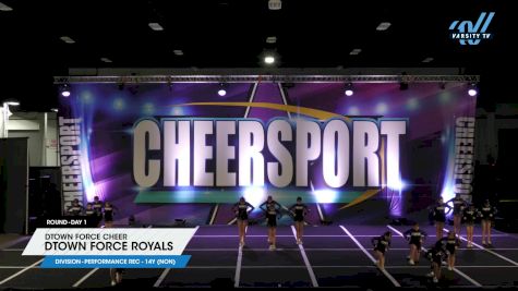 DTown Force Cheer - DTOWN FORCE ROYALS [2024 L2 Performance Rec - 14Y (NON) DAY 1] 2024 CHEERSPORT Oaks Classic
