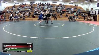 190 lbs Quarterfinal - Landon Ristoff, Mass. Perry vs Ethan Slusser, Ellet