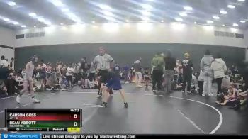 70 lbs Carson Goss, JET vs Beau Abbott, Roundtree