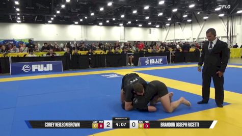 Brandon Joseph Ricetti vs Corey Neilson Brown 2025 World IBJJF Jiu-Jitsu No-Gi Championship
