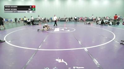 80 lbs Rr Rnd 2 - Peter Kramer, Buffalo Valley-Black - EL vs Brody Myers, Mat Warriors - EL