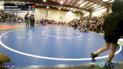 49 lbs Round Of 16 - Raiden Gaches, Pawnee Wrestling Club vs Weston Gordneer, Buck Pride Wrestling