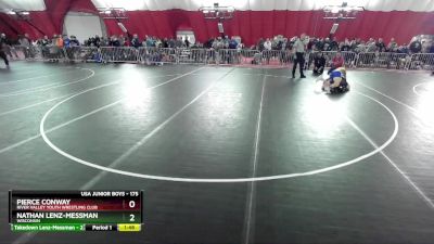 175 lbs Champ. Round 1 - Pierce Conway, River Valley Youth Wrestling Club vs Nathan Lenz-Messman, Wisconsin