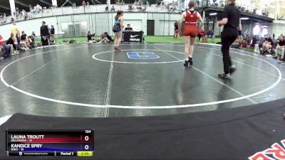 124 lbs Round 3 (8 Team) - Launa Troutt, Oklahoma vs Kandice Spry, Ohio