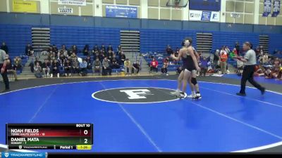 120 lbs 2nd Wrestleback (8 Team) - Noah Fields, Terre Haute South vs Daniel Mata, Hobart