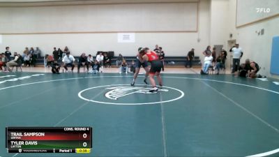 215 lbs Cons. Round 4 - Tyler Davis, Layton vs Trail Sampson, Uintah