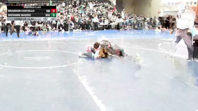 77-J lbs Consi Of 16 #2 - Brandon Costello, Vougar's Honors Wrestling vs Giovanni Mazzio, Revolution Wrestling Club