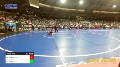 61 lbs Round Of 32 - Weston Myers, Pawhuska Elks Takedown vs Andres Tapia, Grindhouse