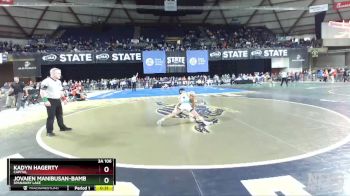 3A 106 lbs Cons. Round 4 - Kadyn Hagerty, Capital vs Jovaien Manibusan-Bamba, Spanaway Lake