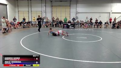 97 lbs Placement Matches (8 Team) - Andrew Gomez, Pennsylvania Blue vs Reece Vendegna, Wisconsin