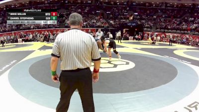 D1-285 lbs Quarterfinal - Mike Millin, Mass. Perry vs Daniel Stephens, Olentangy