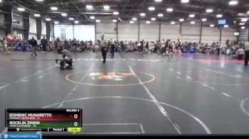 92 lbs Round 4 (6 Team) - Domenic Munaretto, Dynasty Death Row vs Rocklin Zinkin, Team California