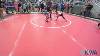 49 lbs Rr Rnd 3 - Evelyn Pierce, Verdigris Youth Wrestling vs Gracelynn Butler, Newkirk Takedown Club