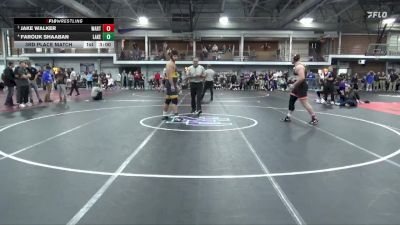 285 lbs 3rd Place Match - Jake Walker, Wartburg vs Farouk Shaaban, Lakeland