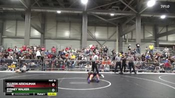 105 lbs Cons. Round 1 - Sydney Walker, Derby vs Allison Aeschliman, Emporia