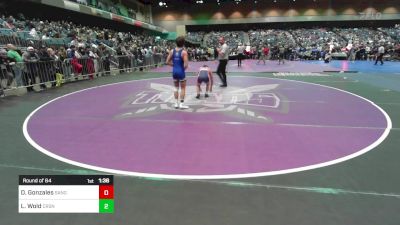 132 lbs Round Of 64 - David Gonzales, Sanger vs Lucas Wold, Carson