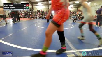 52-54 lbs Rr Rnd 2 - James Evans, Bartlesville Wrestling Club vs Kaysen Peters, Collinsville Cardinal Youth Wrestling