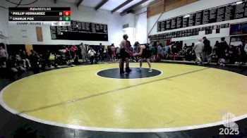 112 lbs Champ. Round 1 - Phillip Hernandez, Dark Horse vs Charlie Fox, Sierra Sabers