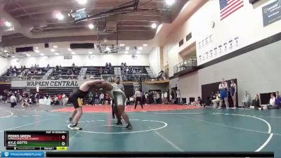 285 lbs Cons. Round 3 - Kyle Gotts, Indiana vs Perris Green, Warren Wrestling Academy