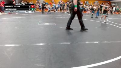 75 lbs Cons. Semi - Gabriella Taylor, No Worries Acadamy vs Liam Johnson, Legacy Elite Wrestling Club