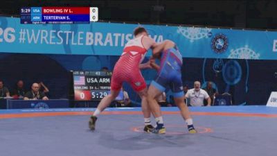 77 kg 1/8 Final - Leister Bowling IV, United States vs Samvel Terteryan, Armenia