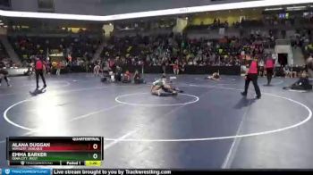 145 lbs Quarterfinal - Emma Barker, Iowa City, West vs Alana Duggan, Wahlert, Dubuque