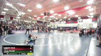106 lbs Champ. Round 2 - Colin Pacleb, Olympian vs Carson Miles, Liberty