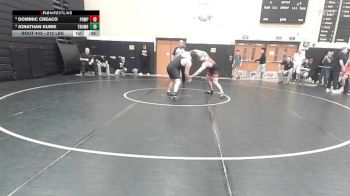 215 lbs 3rd Place - Dominic Creaco, Pomperaug/Watwn/Naug vs Jonathan Kubie, Trumbull