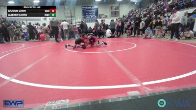 70 lbs Final - Judson Gann, Barnsdall Youth Wrestling vs Walker Lewis, Dark Cloud Wrestling Club