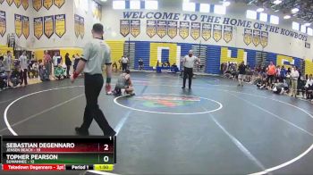 120 lbs Semifinals (8 Team) - Topher Pearson, Suwannee vs Sebastian Degennaro, Jensen Beach