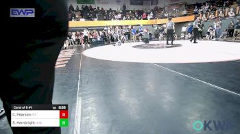 49 lbs Consi Of 8 #1 - Carver Pearson, Hinton Takedown Club vs Sammy Hambright, Lions Wrestling Academy