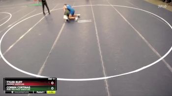 175 lbs Quarterfinal - Tyler Ruff, Kingdom Wrestling vs Corbin Cortinas, Park Wolfpack Wrestling