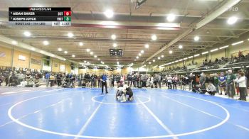 144 lbs Quarterfinal - Aidan Baker, Scituate vs Joseph Joyce, Ponaganset