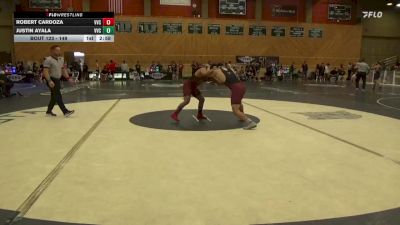 149 lbs Cons. Round 3 - Justin Ayala, Victor Valley College vs Robert Cardoza, Victor Valley College
