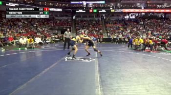 1A-144 lbs Cons. Round 4 - Aidan Timm, Belle Plaine vs Charlie Christensen, AC/GC
