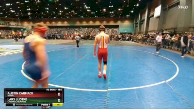 165 lbs Cons. Round 2 - Lars Ludtke, Cardinal Newman vs Austin Carmack, Beyer