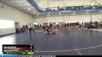 184 lbs Champ. Round 2 - Bryce McCloskey, Thiel College vs William Grace, King`s College (Pennsylvania)