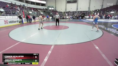 101 lbs Cons. Round 5 - Connor McAllister, Horseheads Sr HS vs Jordan Simonetti, Tottenville-PSAL