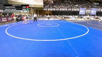 Boys 1A 138 lbs Champ. Round 1 - Beckett Walsh, South Whidbey vs Logan Ottack, Colville