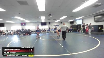 120 lbs Champ. Round 2 - Landon Salindong, Durham vs Felipe Flores, Golden Valley (Bakersfield)