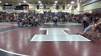 150 lbs Round 2 - Beckett Brock, Dubuque Senior vs Calvin Hacke, Xavier, Cedar Rapids