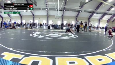 174 lbs Cons. Round 5 - Levi Abbott, West Liberty vs Jake Starkey, Mount Union