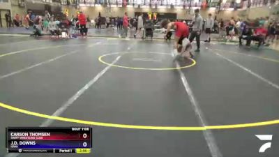 138 lbs Quarterfinal - Carson Thomsen, SWIFT Wrestling Club vs J.d. Downs, Iowa