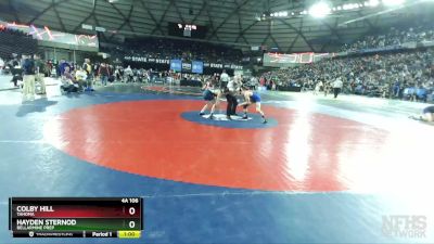 4A 106 lbs Cons. Round 2 - Hayden Sternod, Bellarmine Prep vs Colby Hill, Tahoma