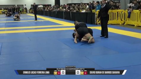Silvio Duran De Barros Saraiva vs Ermilio Lucas Ferreira Lima 2026 Pan IBJJF Jiu-Jitsu No-Gi Championship